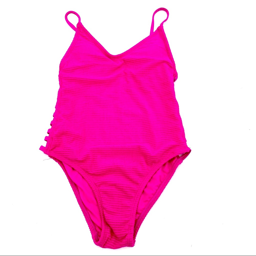 Target Xhileration NWT! Pink one piece caged side